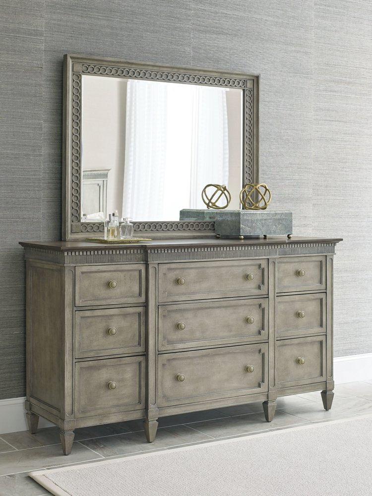 American Drew - Savona Versaille Painted Stockholm Drawer Dresser With Regent Mirror - 654-130030 view 5
