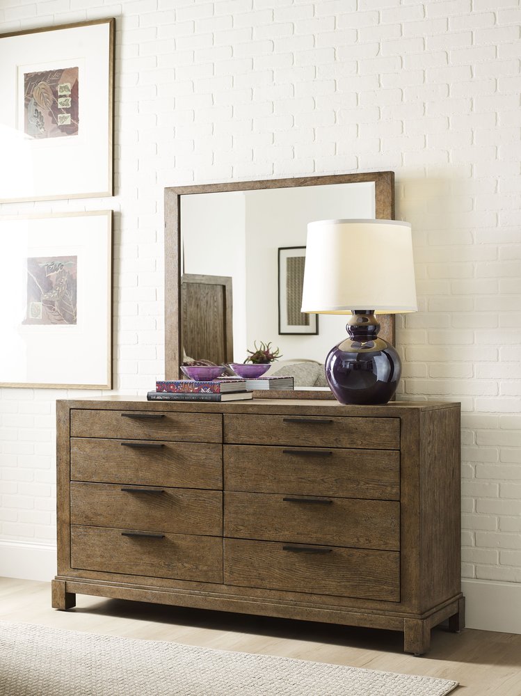American Drew - Skyline Smoke Sutton Dresser With Mirror - 010-130040 view 5