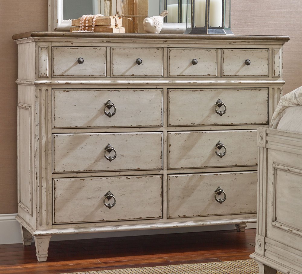 American Drew - Southbury Parchment And Fossil Bureau With Mirror - 513-131040 view 2