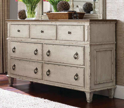 American Drew - Southbury Parchment Drawer Dresser With Landscape Mirror - 513-130030 view 2