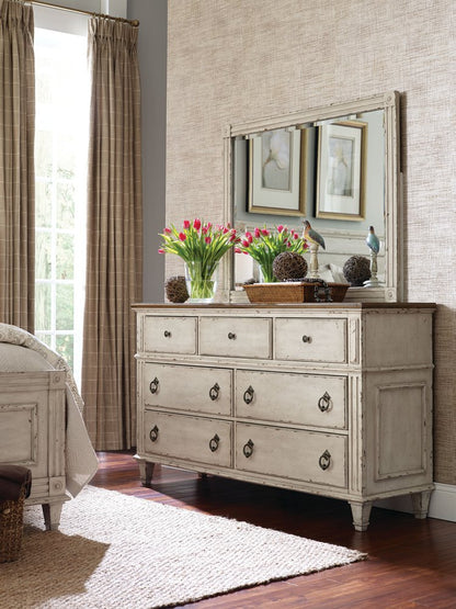 American Drew - Southbury Parchment Drawer Dresser With Landscape Mirror - 513-130030 view 5