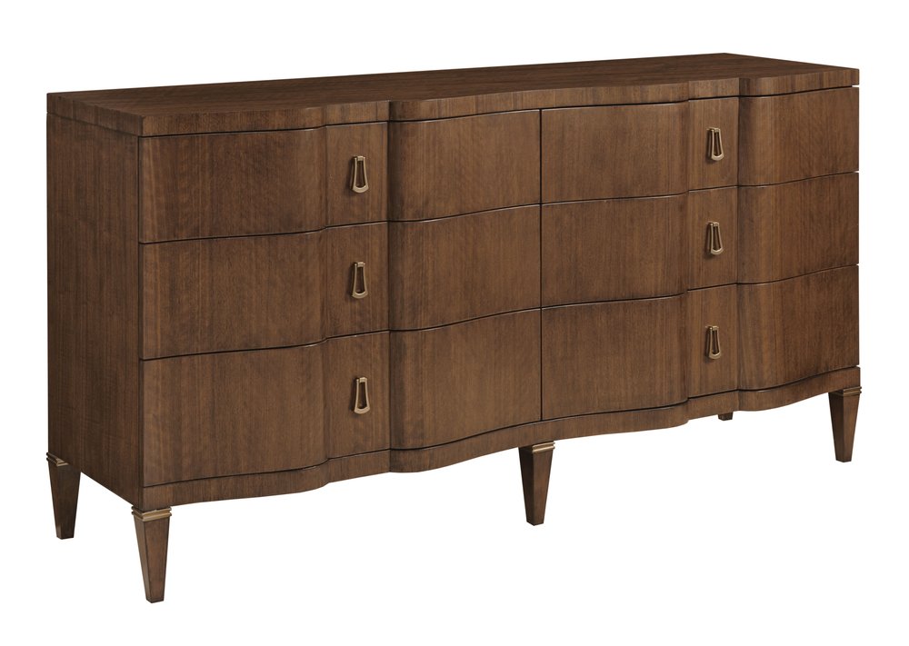 American Drew - Vantage Warm Brown Tourmaline Littleton Drawer Dresser With Landscape Mirror - 929-130040 view 3