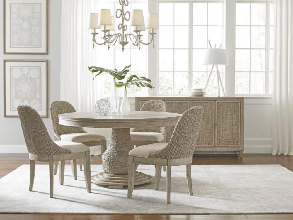 American Drew Vista Largo Round Dining Table Complete - Thumbnail 5