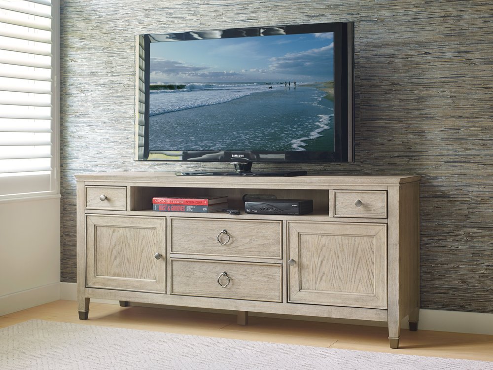 American Drew - Vista Oyster Biscane Entertainment Console - 803-585 view 2