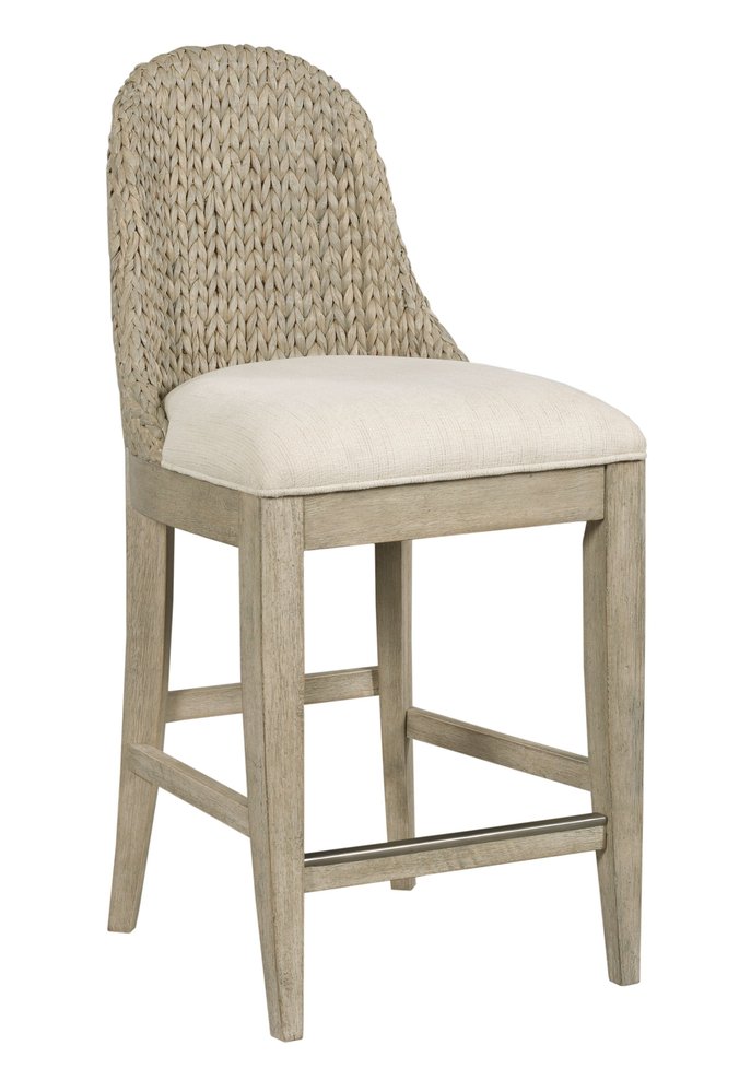 American Drew - Vista Oyster Boca Woven Counter Height Stool - Set of 2 - 803-690C view 1