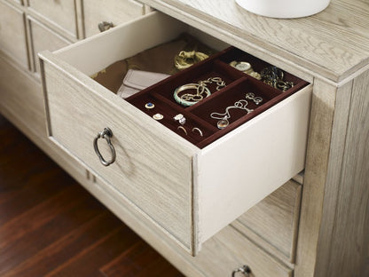 American Drew - Vista Oyster Fremont Dresser With Mirror - 803-130030 view 7