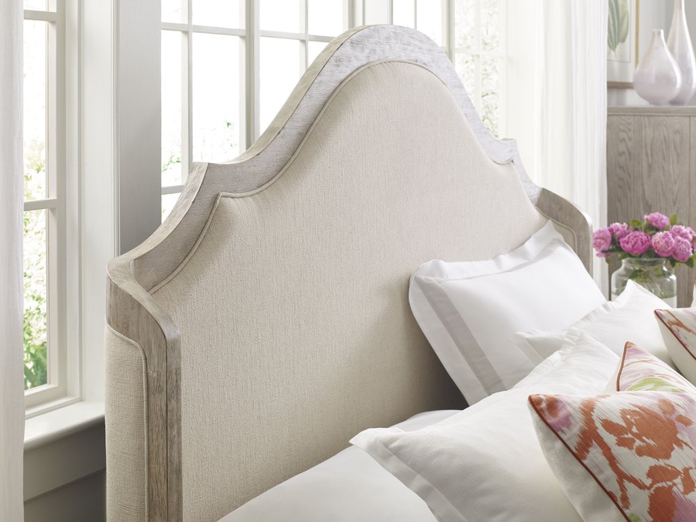 American Drew - Vista Oyster Haven Queen Upholstered Shelter Bed - 803-313CR view 4