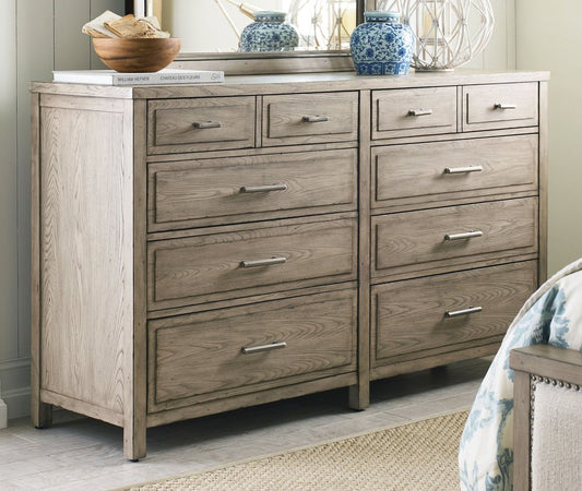 American Drew - West Fork Aged Taupe Parks Dresser With Mirror - 924-130020 view 2
