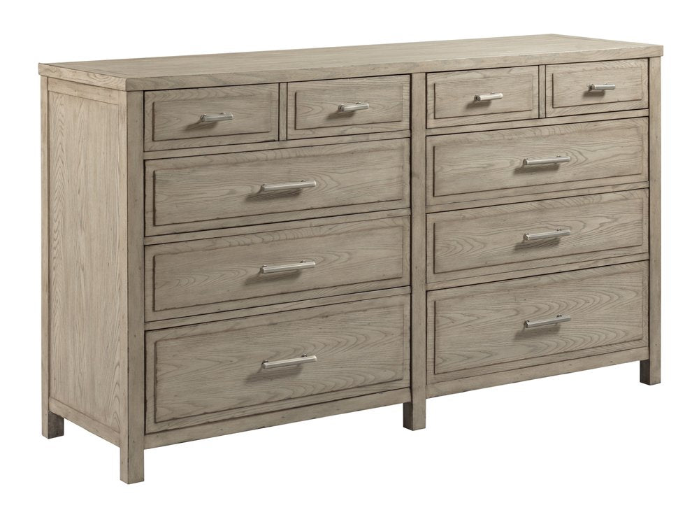 American Drew - West Fork Aged Taupe Parks Dresser With Mirror - 924-130020 view 3