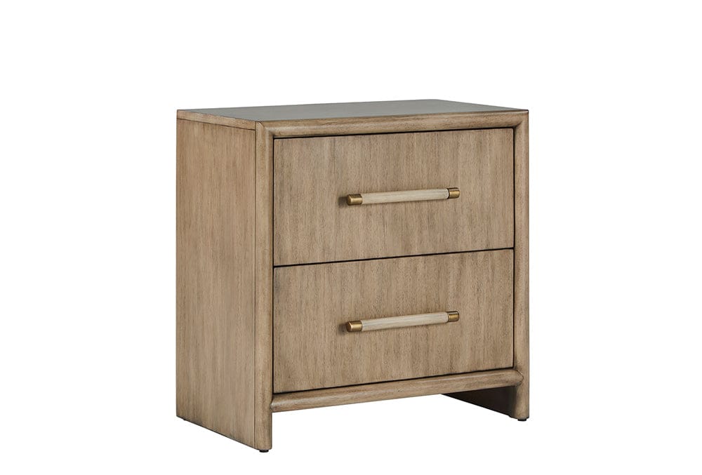 American Woodcrafters - Arlington King Upholstered Panel 5pc Bedroom Set - Nutmeg - 4300-KUPSH-5PC view 8