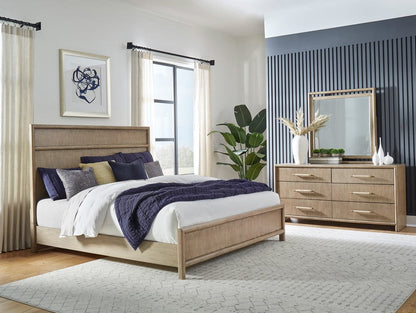 American Woodcrafters - Arlington Queen Panel 3pc Bedroom Set - Nutmeg - 4300-QPNPN-3PC view 1