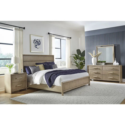 American Woodcrafters - Arlington Queen Panel 4pc Bedroom Set - Nutmeg - 4300-QPNPN-4PC view 1