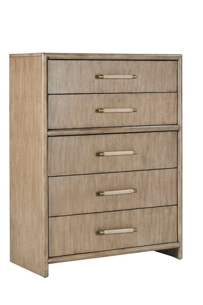 American Woodcrafters - Arlington Queen Upholstered Panel 4pc Bedroom Set - Nutmeg - 4300-QUPSH-4PC view 3
