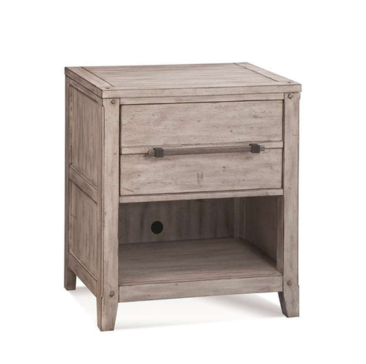 American Woodcrafters - Aurora 1 Drawer Nightstand - Whitewash - 2810-410 veiw 1