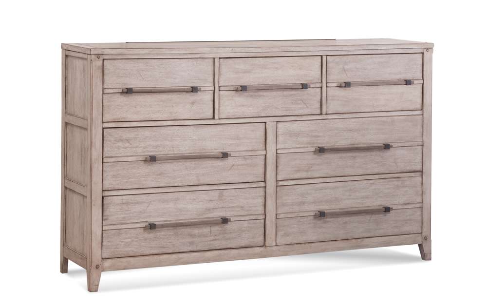 American Woodcrafters - Aurora Dresser - Whitewash - 2810-270 veiw 1