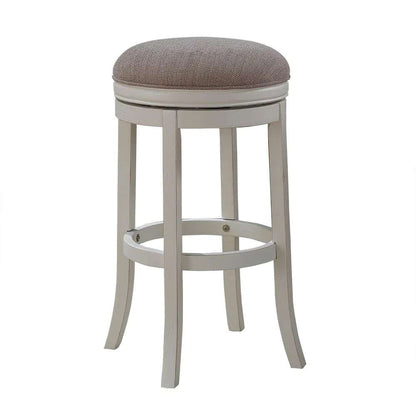 American Woodcrafters - Aversa Backless Stool w/ Wood Frame - Distressed Antique White - B2-204-26F veiw 1