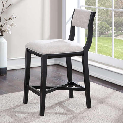 American Woodcrafters - Barcelona 26in Stool - Midnight Black - B2-270-26F veiw 8