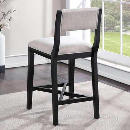 American Woodcrafters - Barcelona 26in Stool - Midnight Black - B2-270-26F veiw 9
