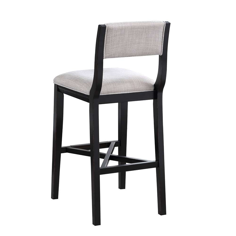 American Woodcrafters - Barcelona 30in Stool - Midnight Black - B2-270-30F veiw 3