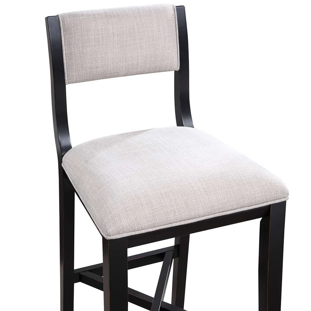 American Woodcrafters - Barcelona 30in Stool - Midnight Black - B2-270-30F veiw 4