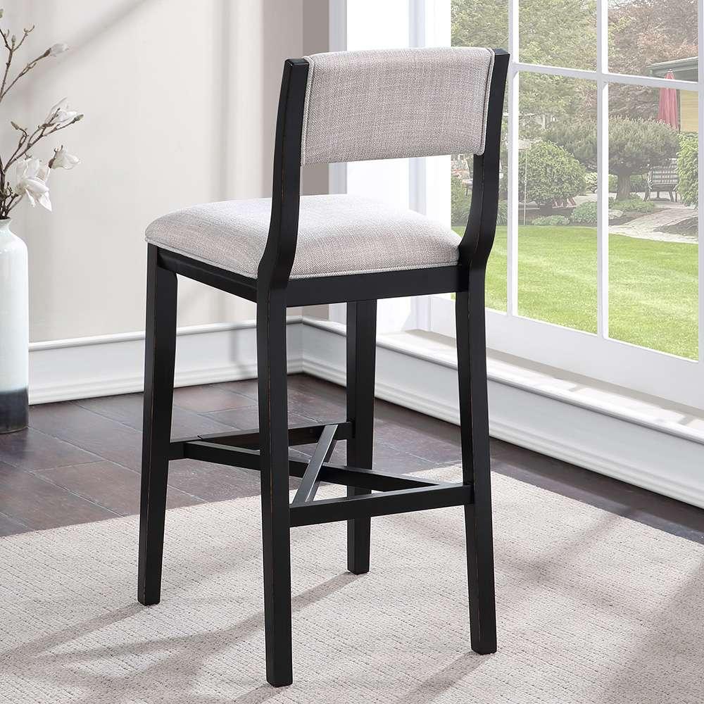 American Woodcrafters - Barcelona 30in Stool - Midnight Black - B2-270-30F veiw 9