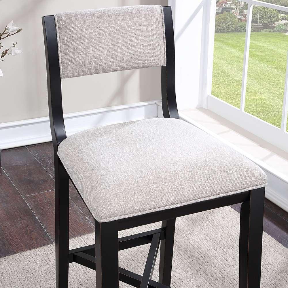 American Woodcrafters - Barcelona 30in Stool - Midnight Black - B2-270-30F veiw 10