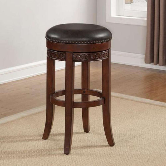 American Woodcrafters - Conrad Backless Stool w/ Wood Frame - Cherry - B2-251-26L veiw 1