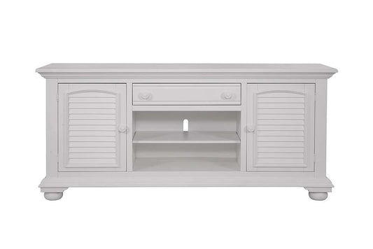 American Woodcrafters - Cottage Traditions 72in Entertainment Console - White Cottage - 6510-217 veiw 1