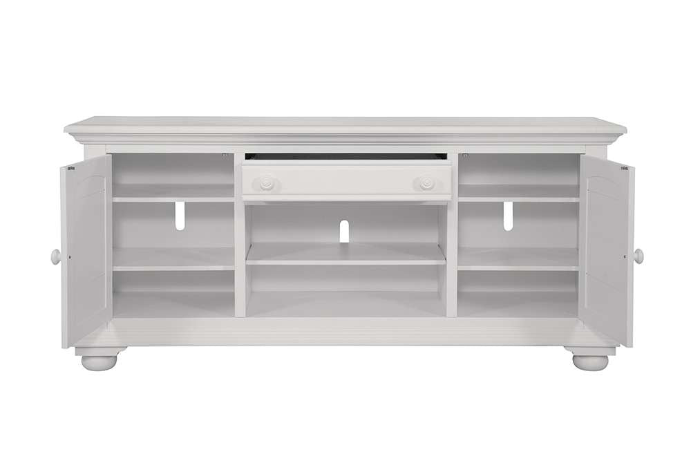 American Woodcrafters - Cottage Traditions 72in Entertainment Console - White Cottage - 6510-217 veiw 2
