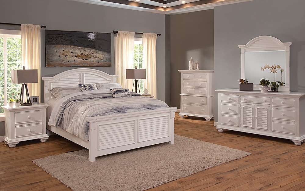 American Woodcrafters - Cottage Traditions Full Bed -White Cottage - 6510-46PAN veiw 4
