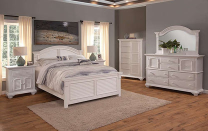 American Woodcrafters - Cottage Traditions Full Bed -White Cottage - 6510-46PAN veiw 5