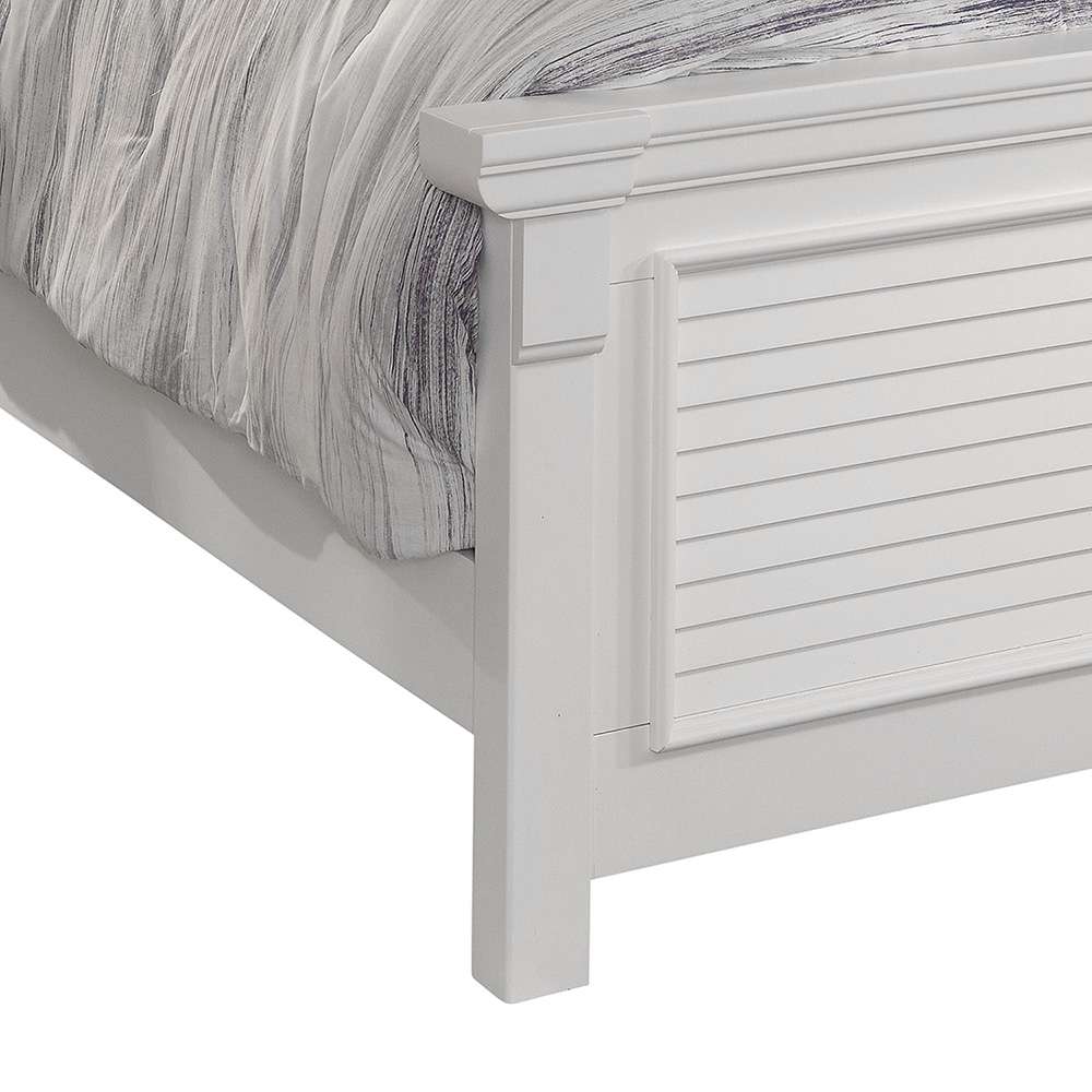 American Woodcrafters - Cottage Traditions Queen Bed - White Cottage - 6510-50PAN veiw 3
