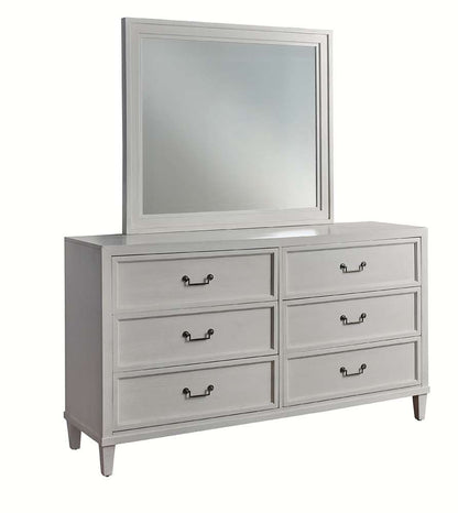 American Woodcrafters - Dunescape Dresser with Mirror - White - 1210-DDLM veiw 1