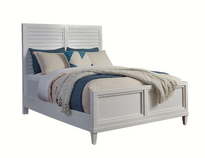 American Woodcrafters - Dunescape King Panel Bed - White - 1210-66PAN veiw 1
