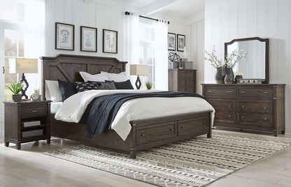 American Woodcrafters - Farmwood 1-Drawer Nightstand - Whiskey Barrell - 6600-412 veiw 3