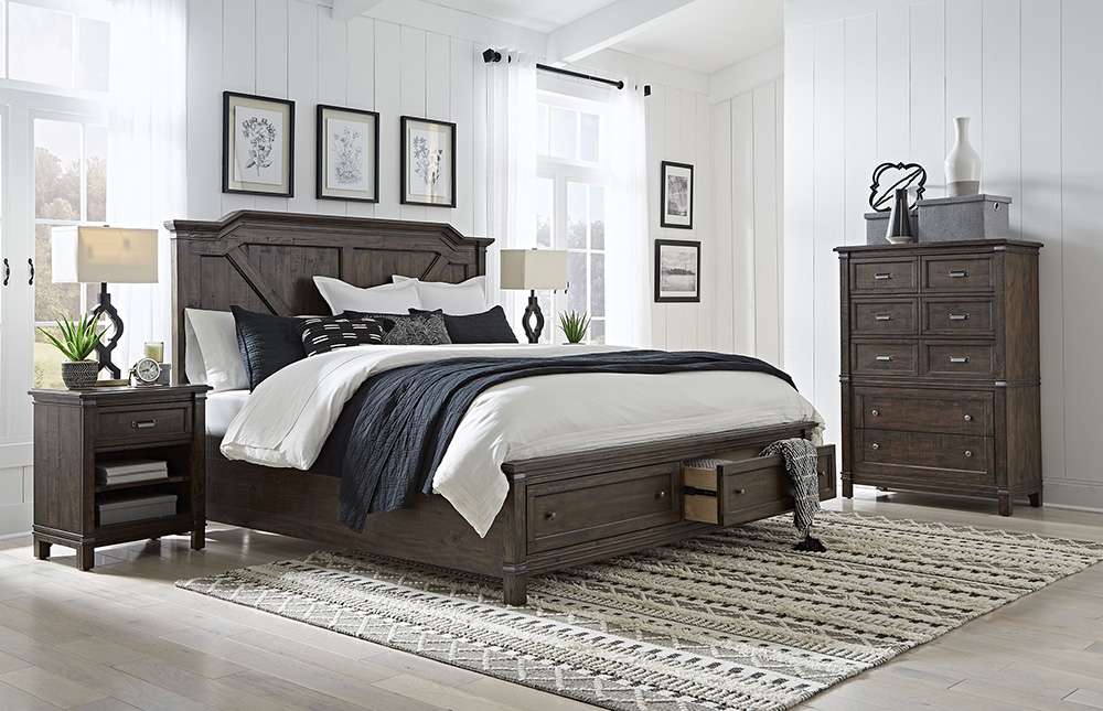 American Woodcrafters - Farmwood 1-Drawer Nightstand - Whiskey Barrell - 6600-412 veiw 4