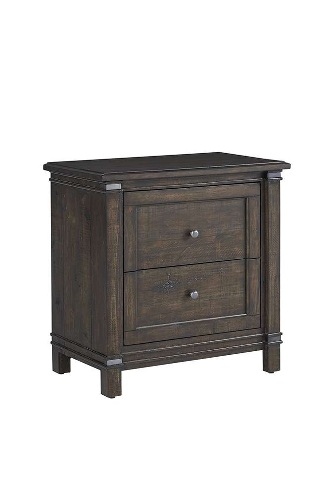 American Woodcrafters - Farmwood 2-Drawer Nightstand - Whiskey Barrell - 6600-420 veiw 2