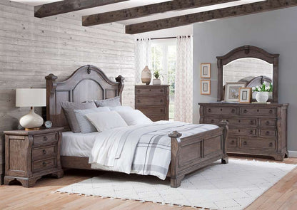 American Woodcrafters - Heirloom King Poster Bed - Rustic Charcoal - 2975-66POS veiw 3
