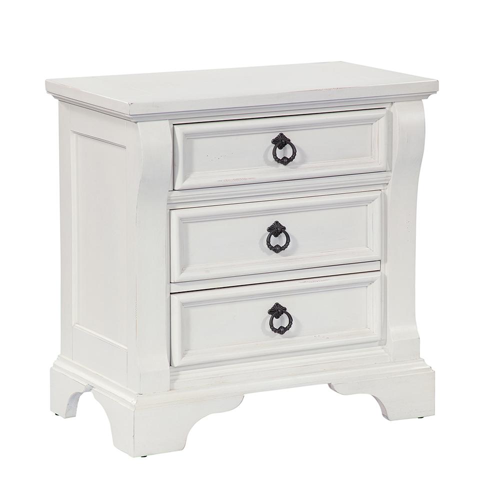 American Woodcrafters - Heirloom Night Stand - Antique White - 2910-430 veiw 1