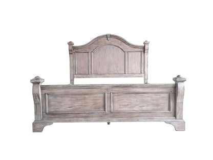 American Woodcrafters - Heirloom Queen Poster Bed - Rustic Charcoal - 2975-50POS veiw 1