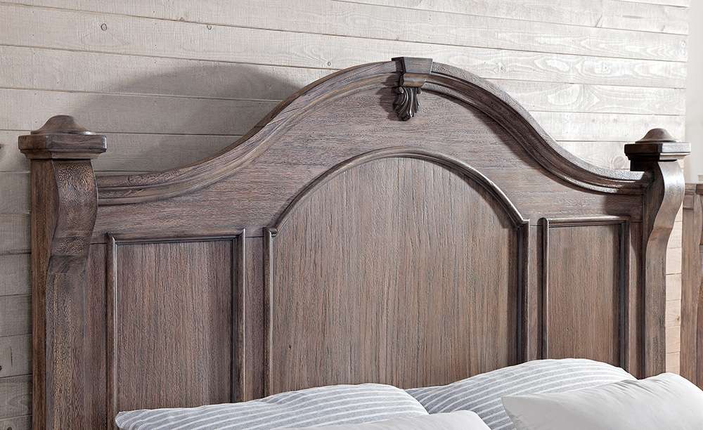 American Woodcrafters - Heirloom Queen Poster Bed - Rustic Charcoal - 2975-50POS veiw 5