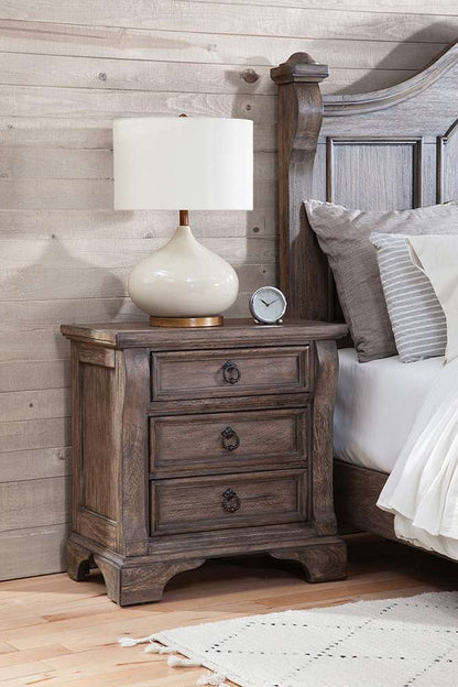 American Woodcrafters - Heirloom Queen Poster Bed - Rustic Charcoal - 2975-50POS veiw 6