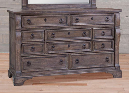 American Woodcrafters - Heirloom Triple Dresser - Rustic Charcoal - 2975-210 veiw 1