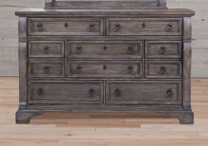 American Woodcrafters - Heirloom Triple Dresser - Rustic Charcoal - 2975-210 veiw 2