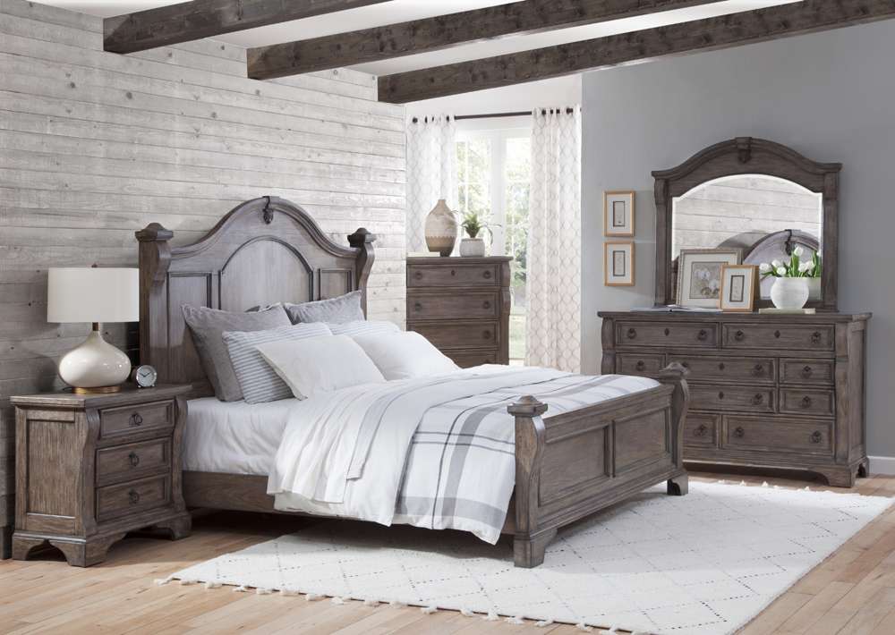 American Woodcrafters - Heirloom Triple Dresser - Rustic Charcoal - 2975-210 veiw 5