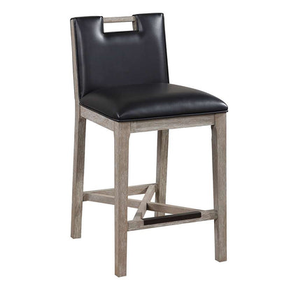 American Woodcrafters - Jakarta 26in Stool - Driftwood Grey - B2-264-26L veiw 1