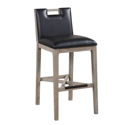 American Woodcrafters - Jakarta 30in Stool - Driftwood Grey - B2-264-30L veiw 1