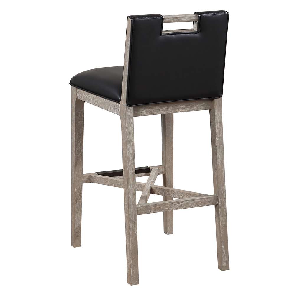 American Woodcrafters - Jakarta 30in Stool - Driftwood Grey - B2-264-30L veiw 3