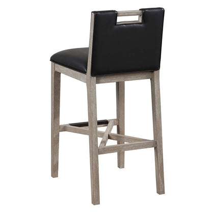 American Woodcrafters - Jakarta 30in Stool - Driftwood Grey - B2-264-30L veiw 3
