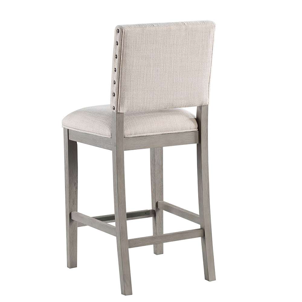 American Woodcrafters - Lancaster 26in Stool - Quarry Grey - B2-305-26F veiw 2